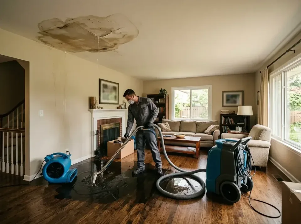 attic-pipe-burst-ceiling-drip-008 — frequently asked questions, Water Damage Restoration & Carpet Care in Albion, IL